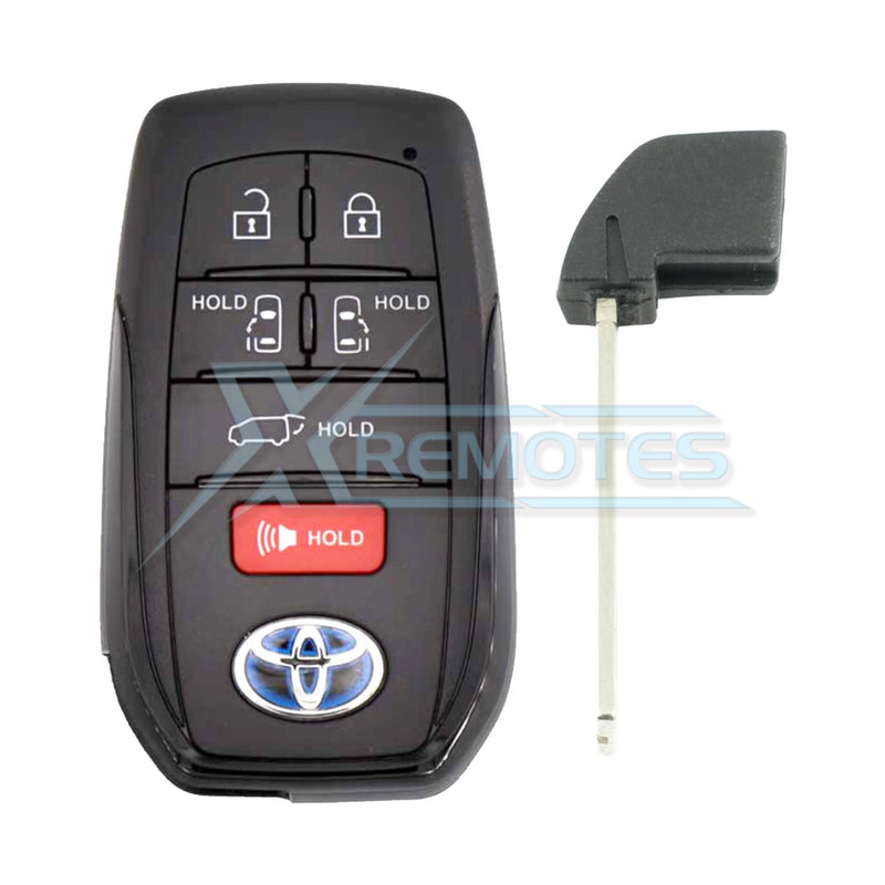 XRemotes - Genuine Toyota Sienna Smart Key 2021+ 6Buttons HYQ14FBX 315MHz 8990H-08010 - XR-5015-KB 