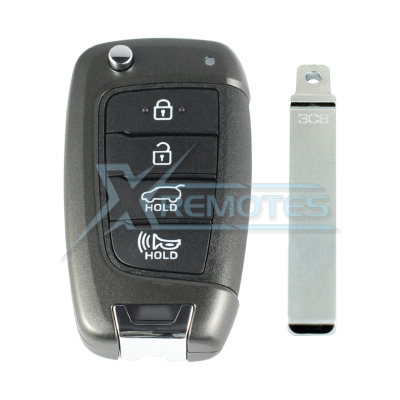 XRemotes - Genuine Hyundai Tucson Remote Key 2021+ 4Buttons TQ8-RKE-4F40 95430-N9010 - XR-5055-KB 