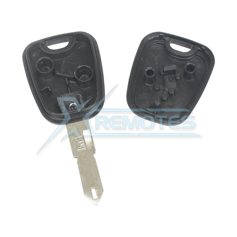 XRemotes - Peugeot Transponder Key Shell For 106 206 306 NE72 - XR-555 Chip Less Key XRemotes