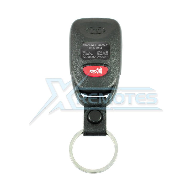 XRemotes - Genuine Kia Spectra Remote Control 2007+ OKA-674T 315MHz 95430-2F951 - XR-639 Remote Kia