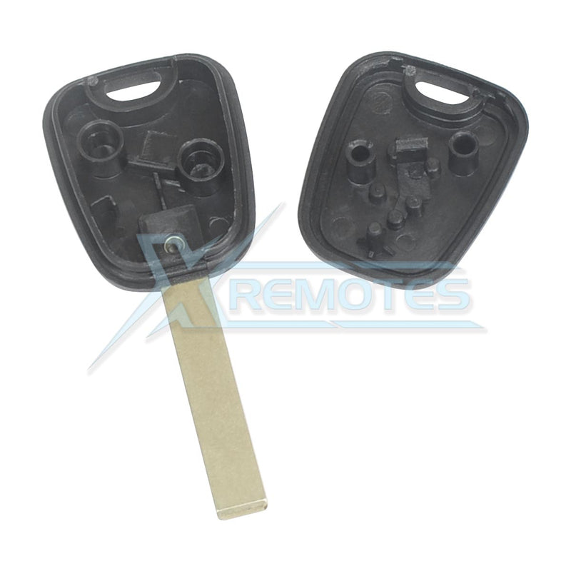 XRemotes - Peugeot Transponder Key Shell HU83 / VA2 - XR-648 Chip Less Key XRemotes