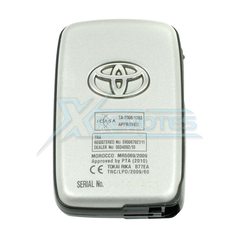 XRemotes - Genuine Toyota Land Cruiser Smart Key 2009+ 2/3Buttons 433MHz 89904-60782 89904-60792 - 