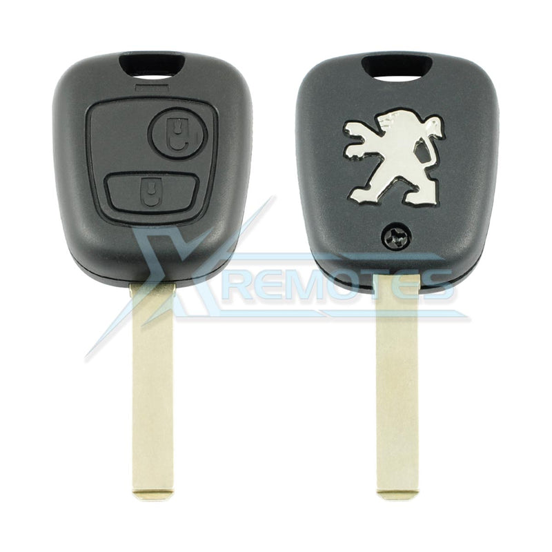 XRemotes - Peugeot Remote Key Cover 2003+ 2Buttons HU83 / VA2 - XR-857 Remote Shell XRemotes