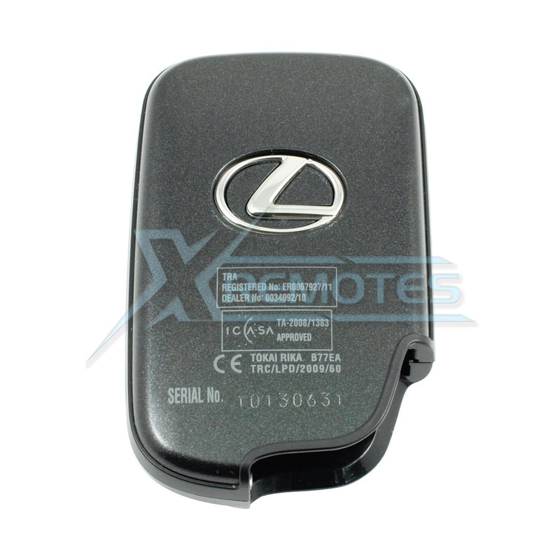 XRemotes - Genuine Lexus LX570 Smart Key 2009+ B74EA P1 98 433MHz 89904-60121 89904-60852 - XR-962 